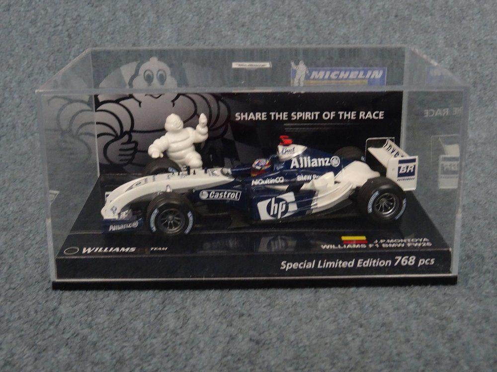 F1 BMW Williams FW26 Montoya zeldzame MICHELIN uitgave, Ophalen of Verzenden, Gebruikt, Auto, MiniChamps
