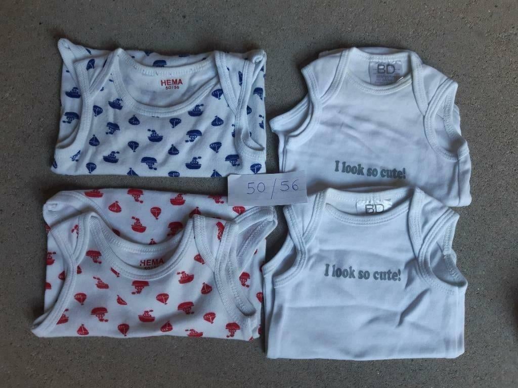 Body's / rompers zonder mouwen, maat 50 tem 68, Kinderen en Baby's, Babykleding | Overige, Ophalen of Verzenden, Gebruikt, Jongetje of Meisje