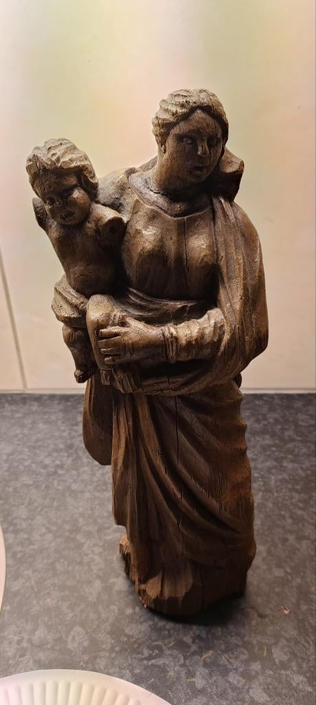 Maria met kind beeld religie, Antiek en Kunst, Ophalen of Verzenden, Beeld, Religie