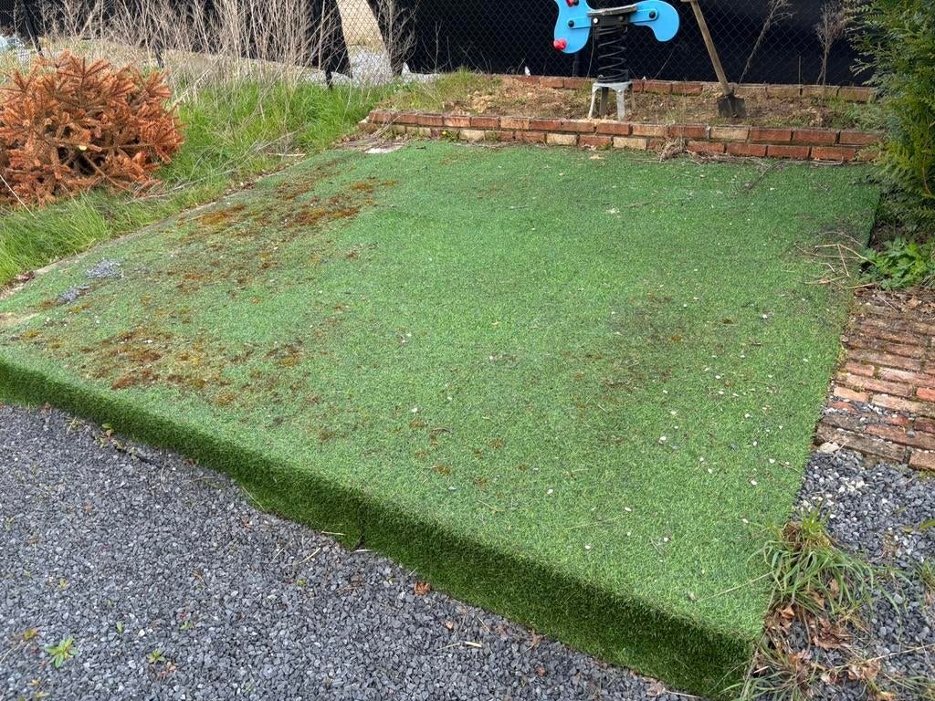 ** GRATIS ** Kunstgras, Tuin en Terras, Ophalen, Gebruikt, Kunstgras