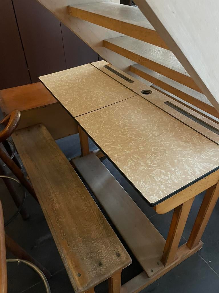 Lessenaar kind jaren 80, Vintage, Enlèvement, Utilisé, Bureau d'écolier