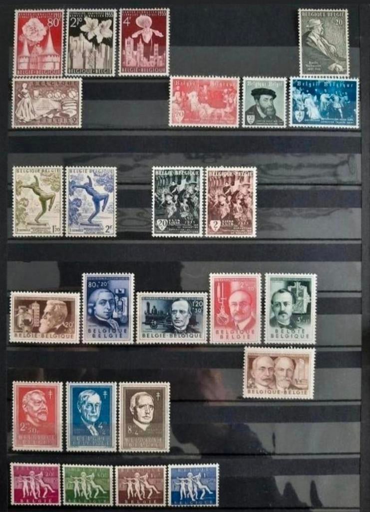 België: OBP 961/85 ** Volledig jaar 1955., Postzegels en Munten, Postzegels | Europa | België, Orginele gom, Ophalen of Verzenden