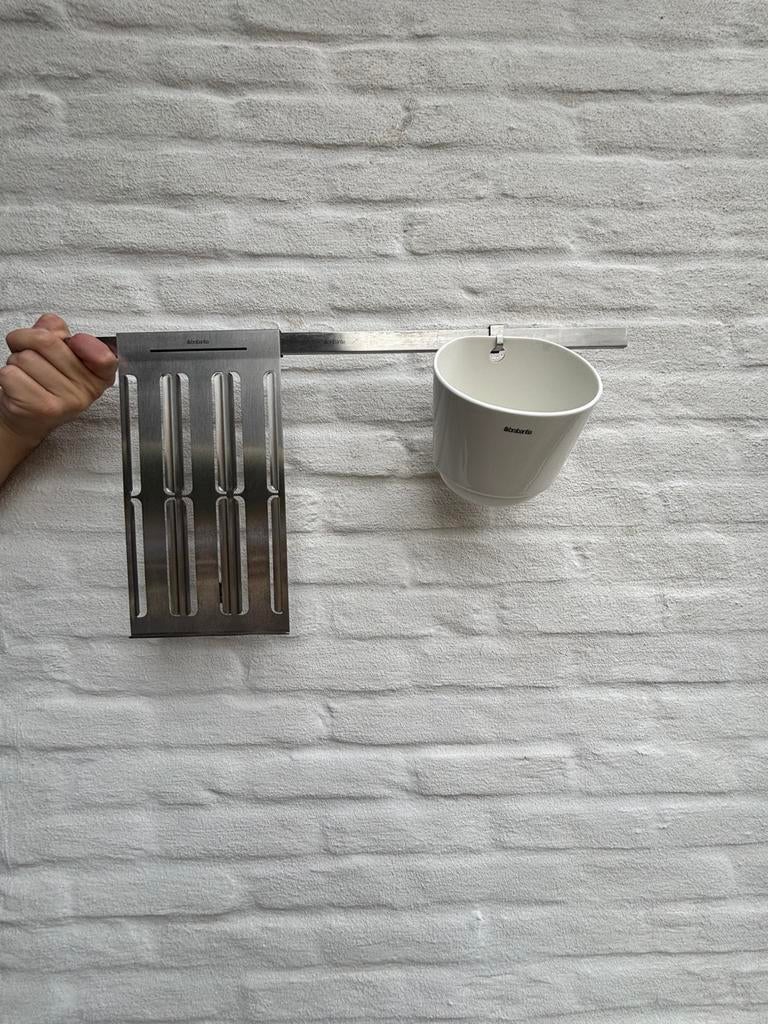 Brabantia RVS set 7 met rails, Ophalen, Zo goed als nieuw