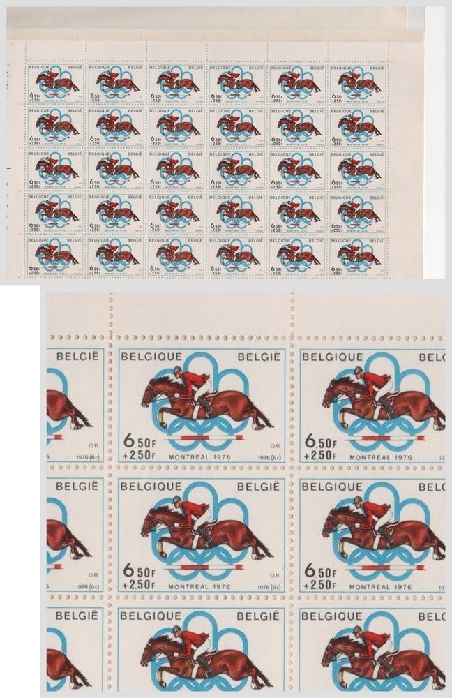 1976 Jeux Olympiques Equitation, Envoi, Non oblitéré, Neuf, Jeux olympiques