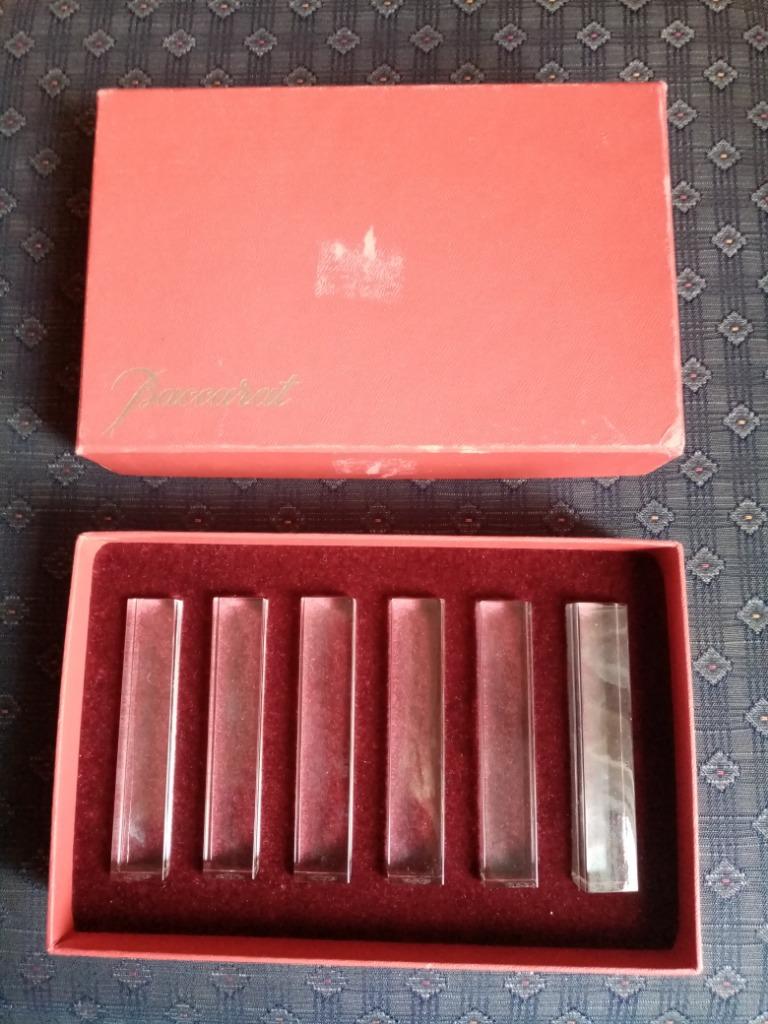 Set repose-couteaux en cristal de Baccarat France  année 50s, Antiquités & Art, Enlèvement ou Envoi