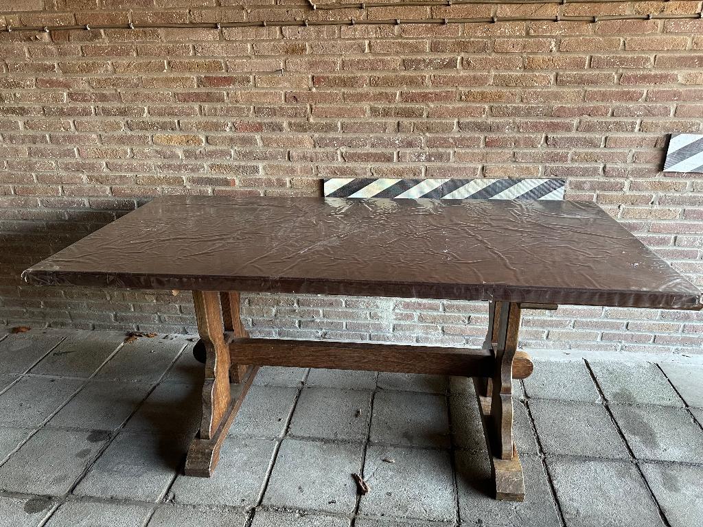 Eiken tafel, Ophalen, Gebruikt, Rustiek, Eikenhout