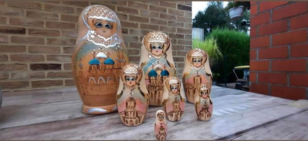 Russische matroesjka popjes, Ophalen of Verzenden