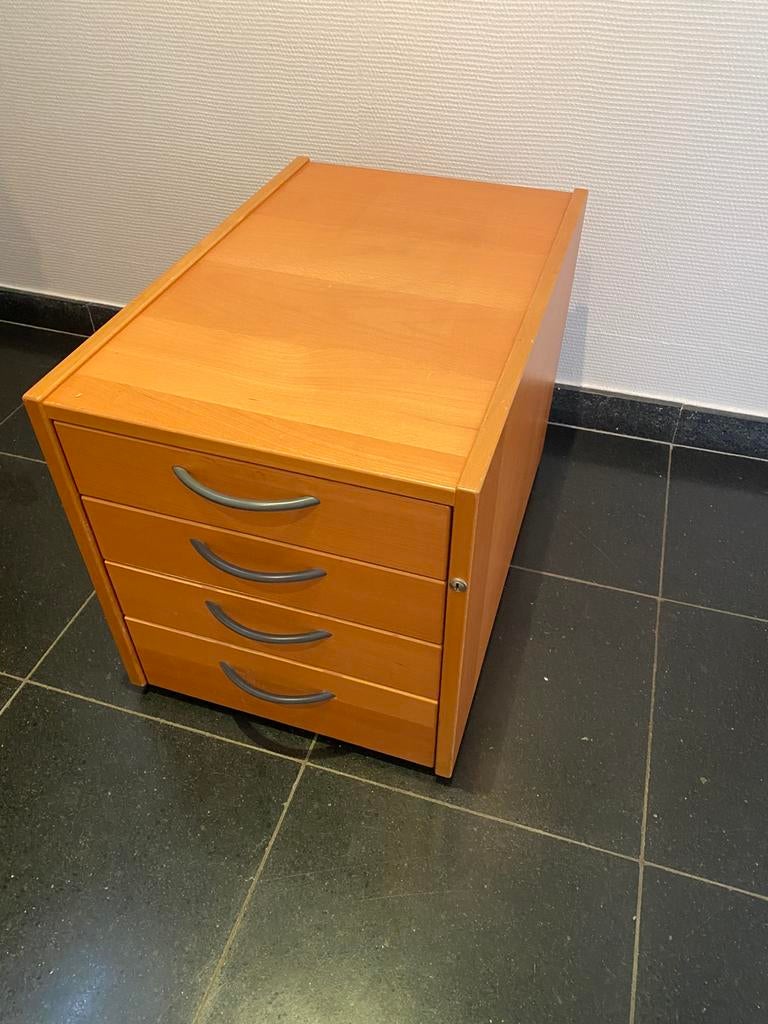 Bureau kastje, Minder dan 50 cm, Ophalen of Verzenden, Zo goed als nieuw, 3 of 4 laden