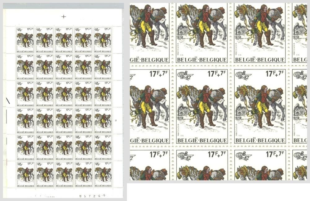 1982 Belgica '82 17 7 Fr, Envoi