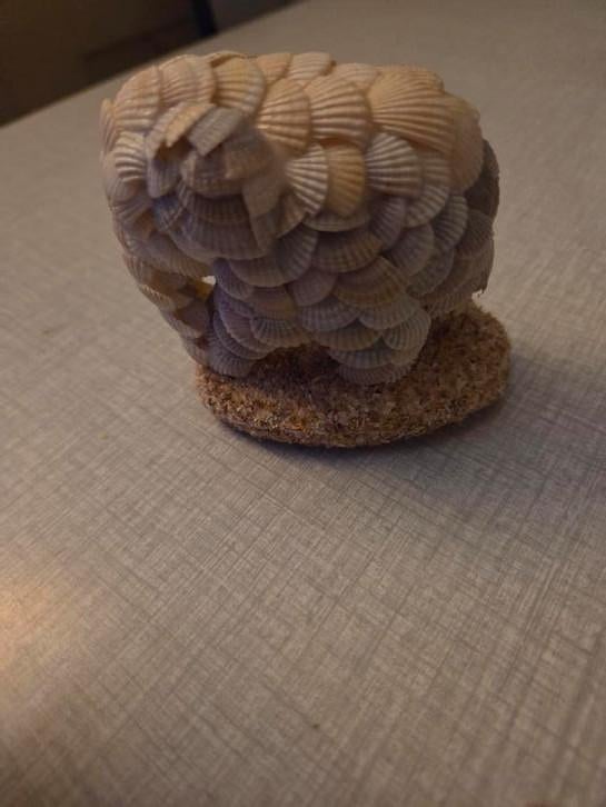 Vintage 70's olifant-schelpenbeeldje., Ophalen of Verzenden
