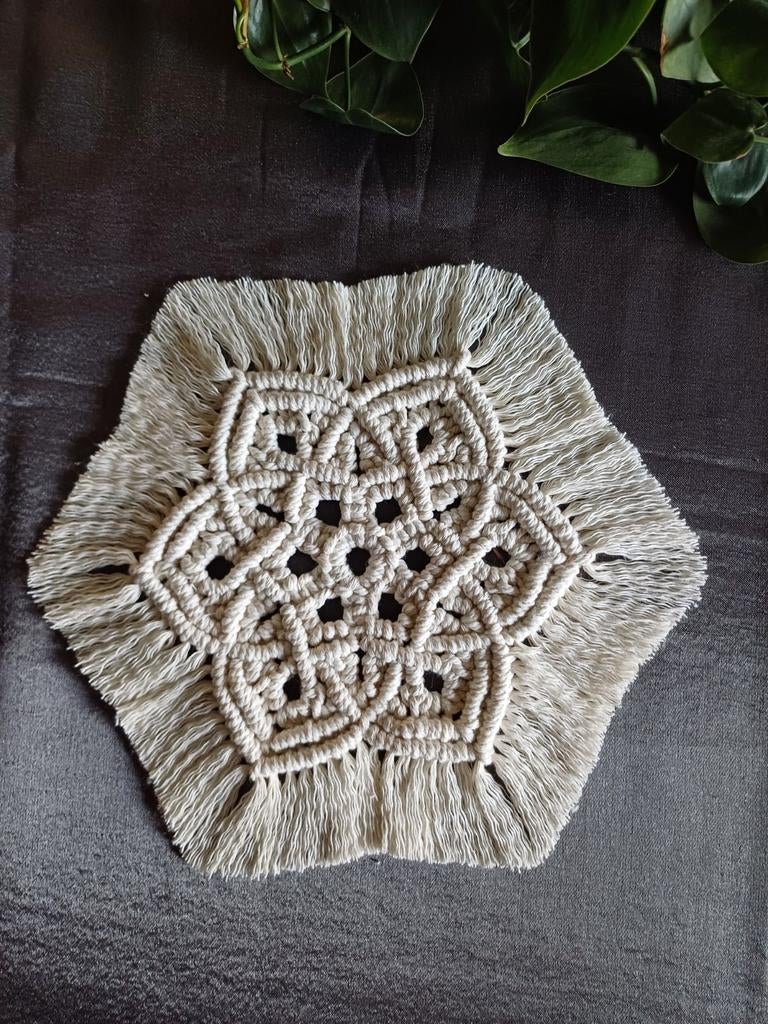 Placemat van macramé, Ophalen of Verzenden