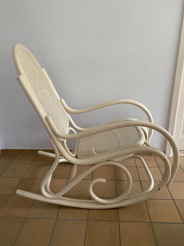 Vintage Schommelstoel in hout Thonnet stijl, Enlèvement