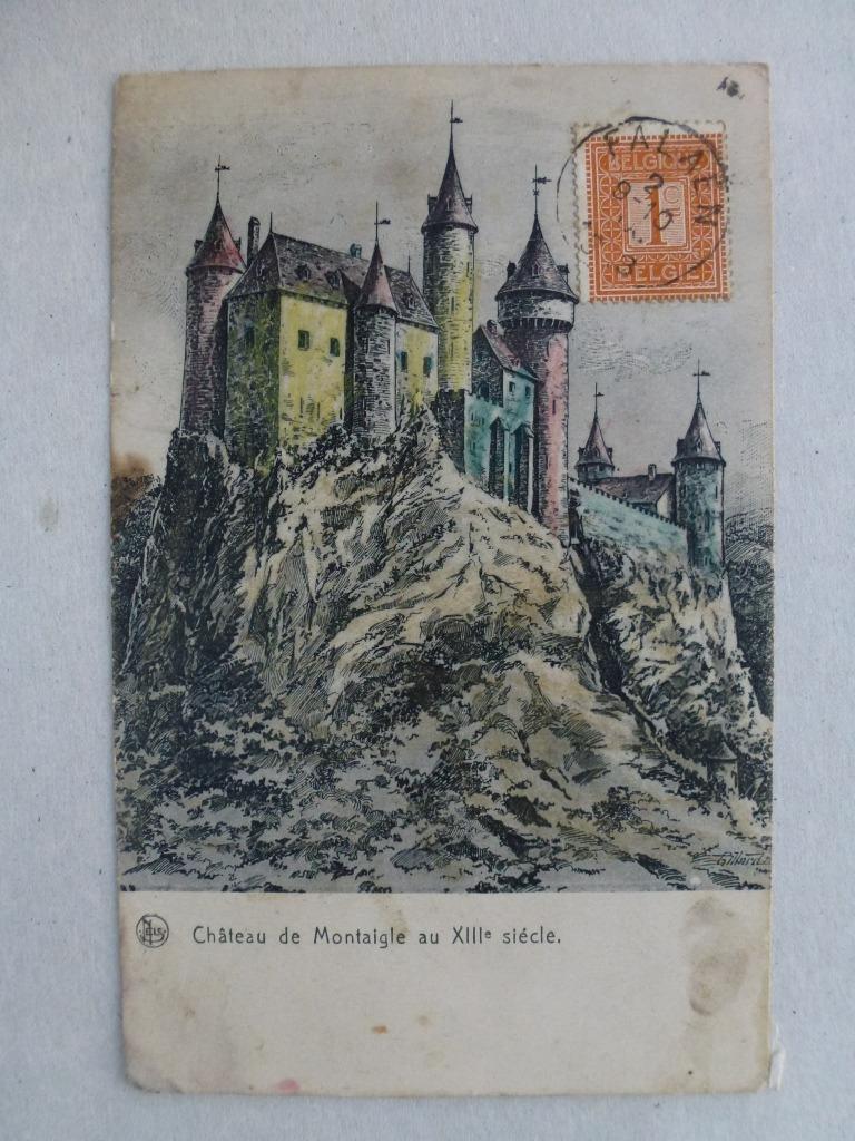 château Château de Montaigle au XIIIe siècle, Collections, Enlèvement ou Envoi, Avant 1920, Affranchie, Namur