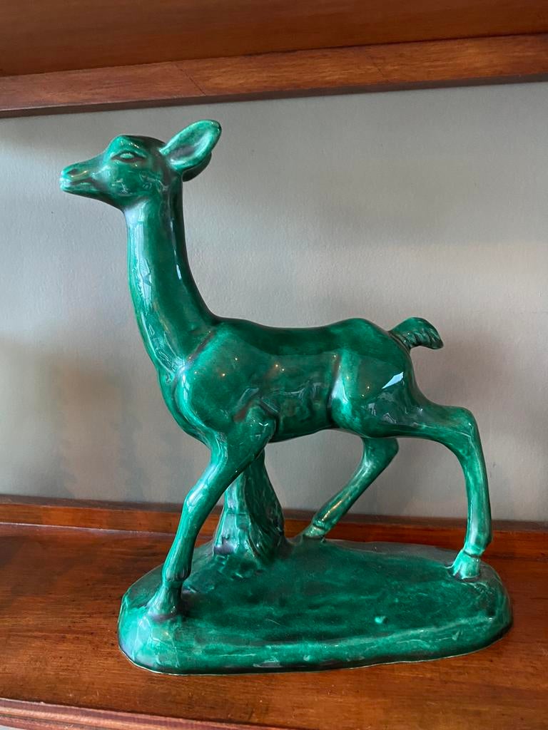 Art deco hert, Antiek en Kunst, Ophalen