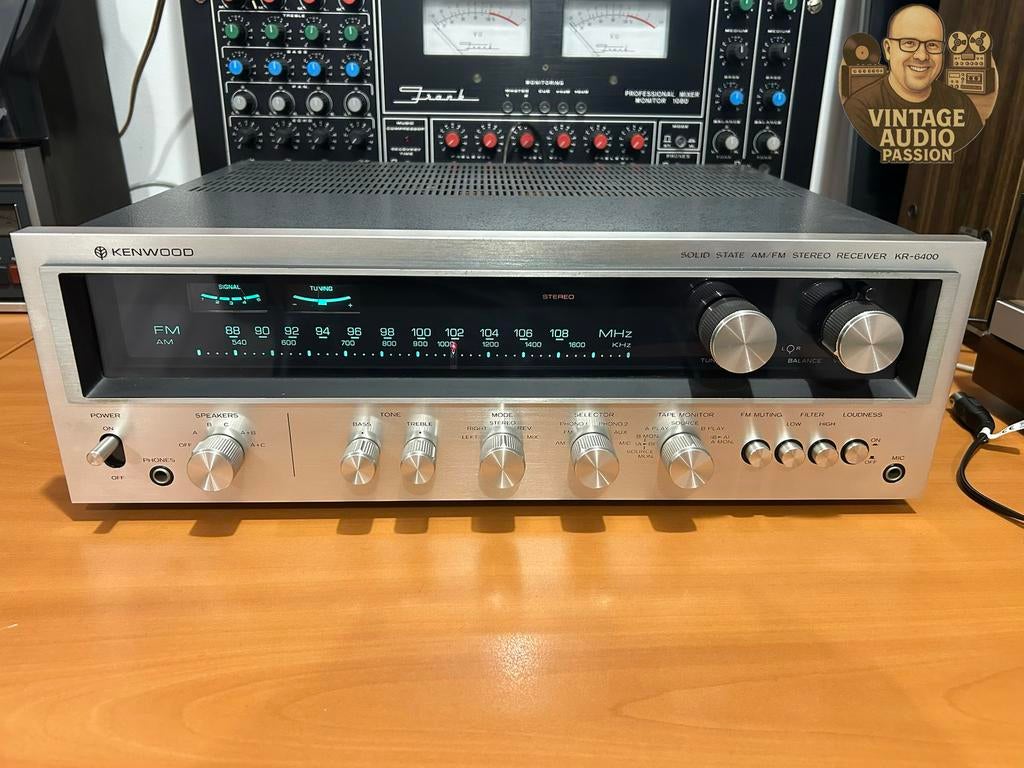 Ontvangerversterker, Kenwood KR 6400, Audio, Tv en Foto, Ophalen of Verzenden, Zo goed als nieuw, Stereo