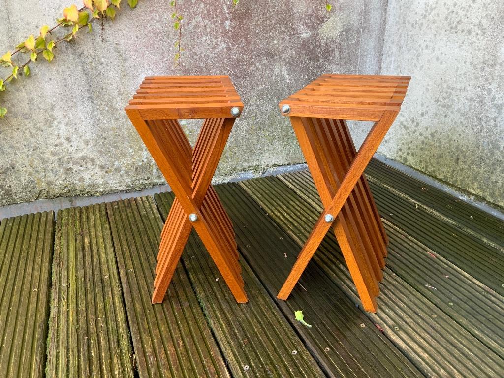 Tables en teck « Jackie X », Antiquités & Art, Enlèvement ou Envoi