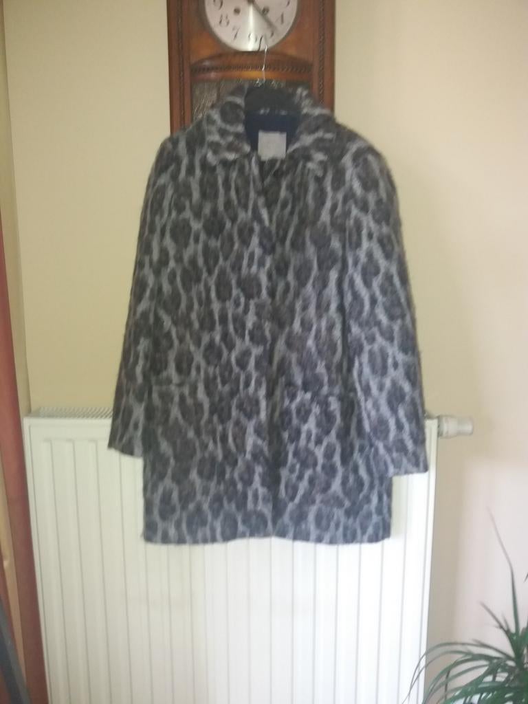 Nieuwe halflange lange warme winterjas "ZARA"  n, Ophalen of Verzenden, Maat 42/44 (L), Grijs