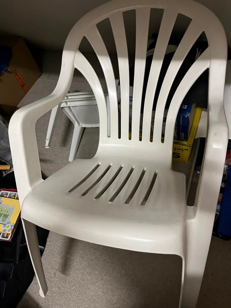 Chaise de jardin robuste avec accoudoir, Enlèvement ou Envoi, Comme neuf, Synthétique
