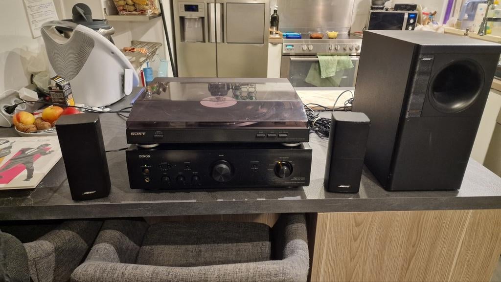 Ampli denon +enceinte bose+platine vinyle Sony, Enlèvement, Sony