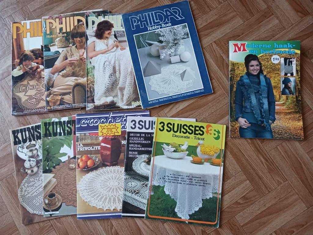 Oude boekjes met haakpatronen, Hobby en Vrije tijd, Breien en Haken, Gebruikt, Haken, Patroon of Boek, Ophalen of Verzenden