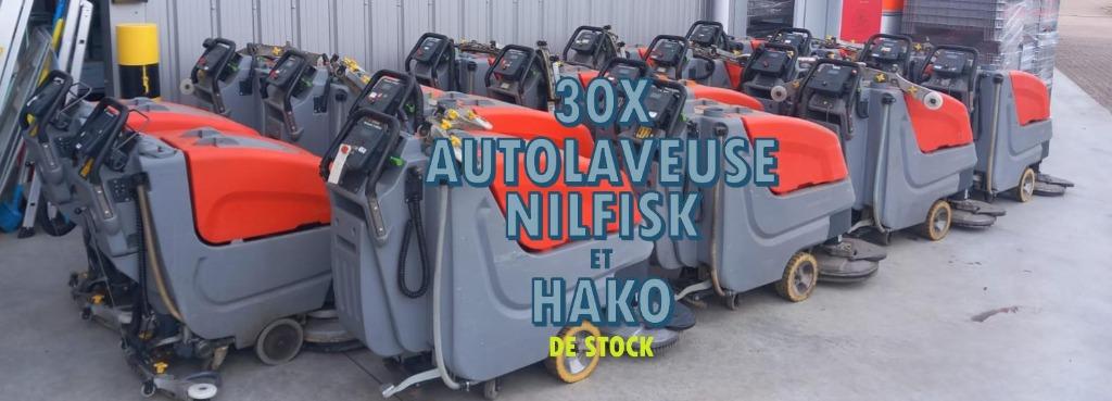 VDM&S Autolaveuse Nilfisk  et Hako BATerie New, Enlèvement ou Envoi, Utilisé, Machine de nettoyage à brosse
