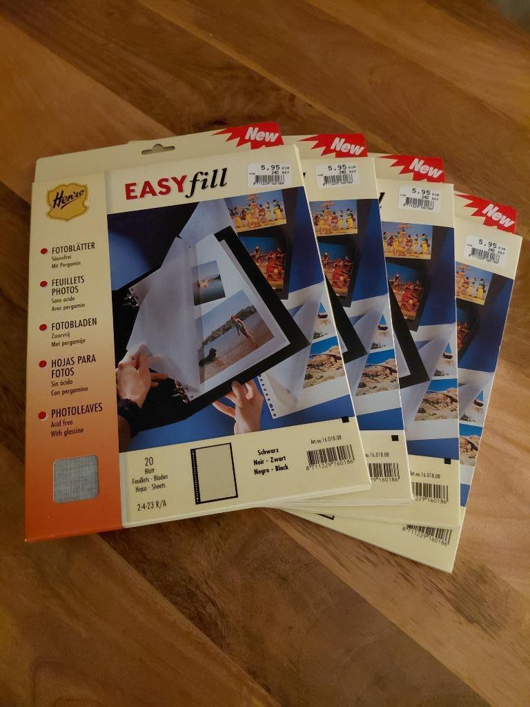 Henzo Easyfill fotobladen, Audio, Tv en Foto, Fotoalbums en Accessoires, Ophalen of Verzenden, Nieuw, Fotoalbum-accessoires