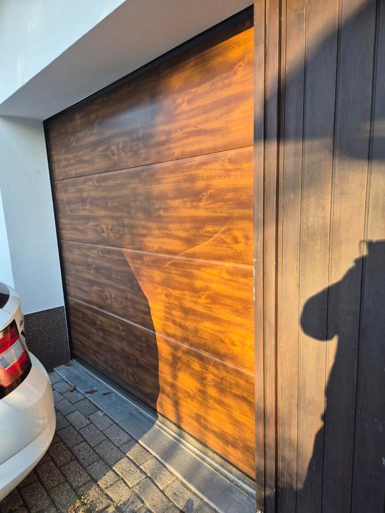 Garagepoort 2320x2030mm Golden Oak, Tuin en Terras, Overige materialen, Overige typen, Ophalen of Verzenden, 250 tot 300 cm