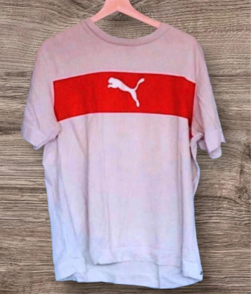 Puma T-shirts maat L, Wit, Ophalen of Verzenden, Gedragen, Puma