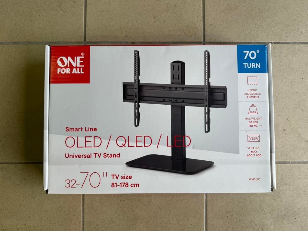 One For All - Support TV, Enlèvement, Comme neuf