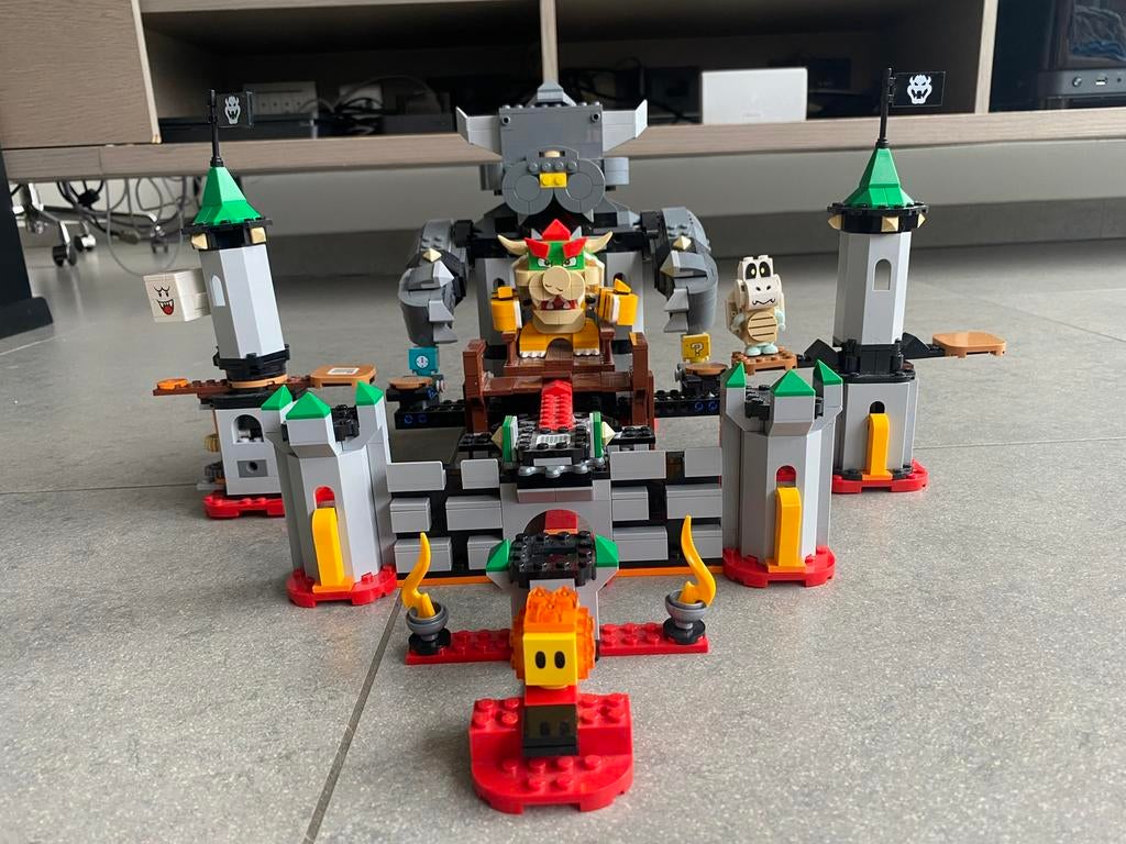 Lego mario set 71369 Bowsers castle boss battle (incompleet), Ophalen of Verzenden, Gebruikt, Complete set, Lego