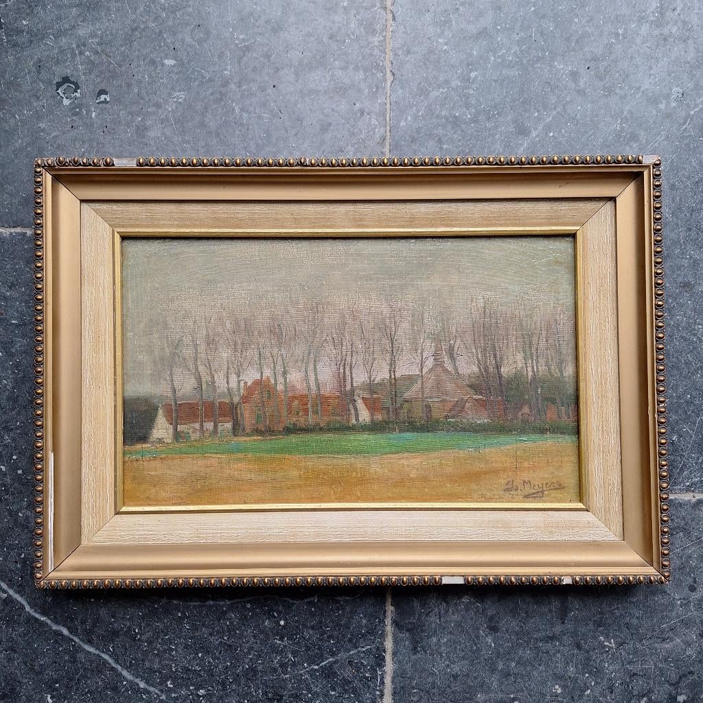 Peinture sur panneau Isidore Meyers, Antiquités & Art, Enlèvement ou Envoi