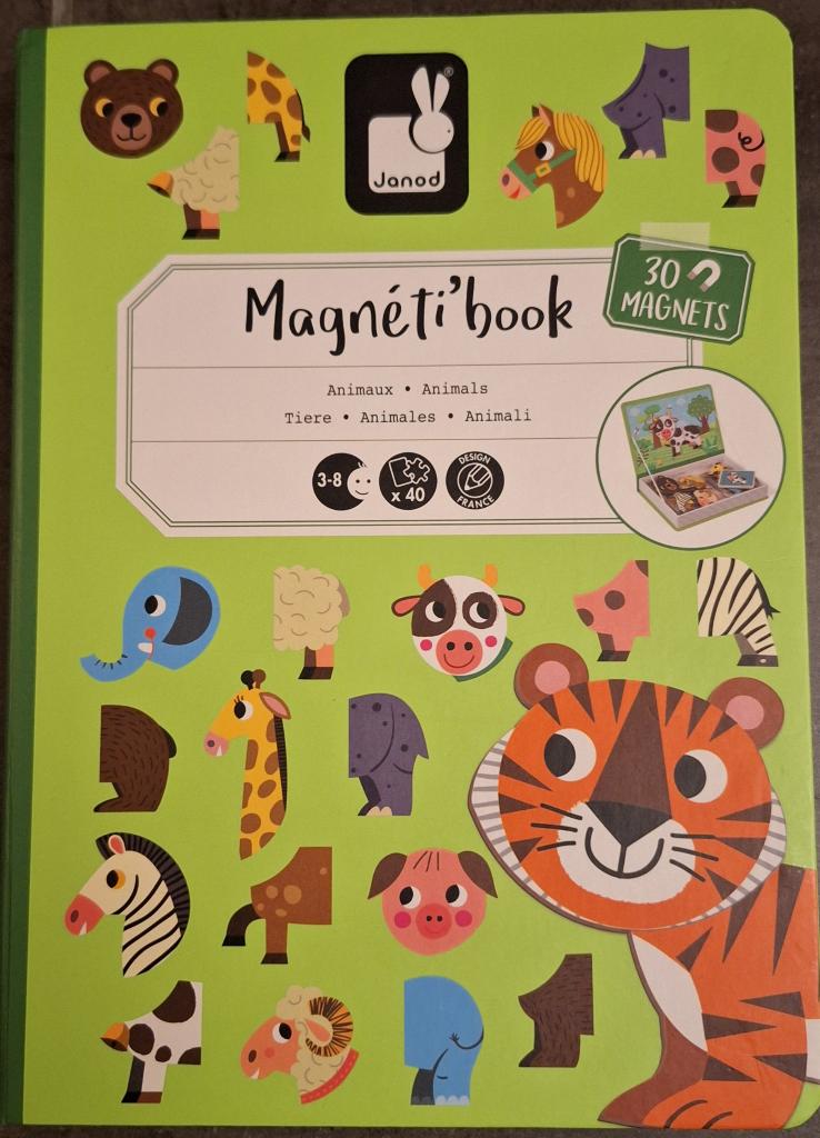 Educatief Dieren Magneetboek van Janod - 3 tot 8 jaar, Ophalen, Zo goed als nieuw, Puzzelen