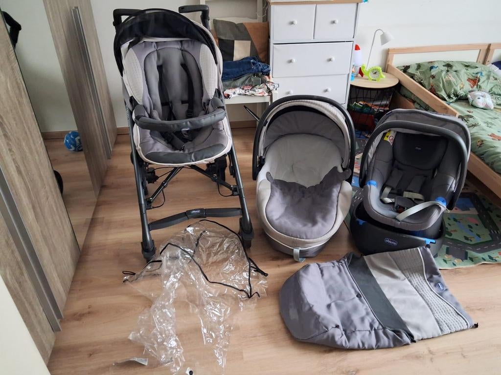 Poussette Chicco 3 en 1, Enlèvement, Poussette