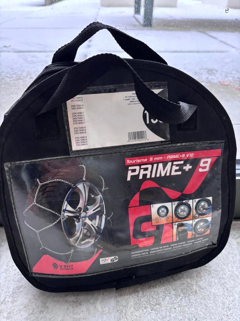 Chaines a neige pour pneus, Enlèvement, Comme neuf