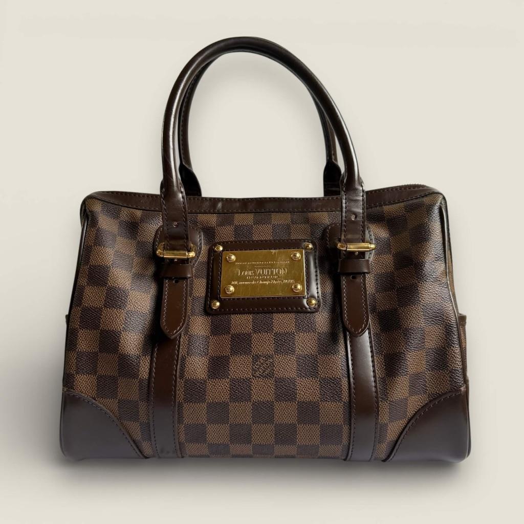 Louis Vuitton Damier Ebene Berkeley, Ophalen of Verzenden, Gebruikt, Bruin, Handtas