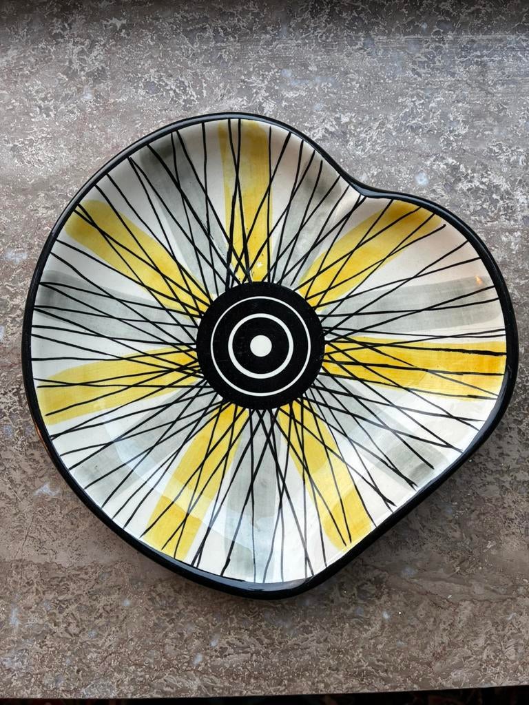 Vintage jaren '60 Strehla Keramik schaal, Ophalen of Verzenden