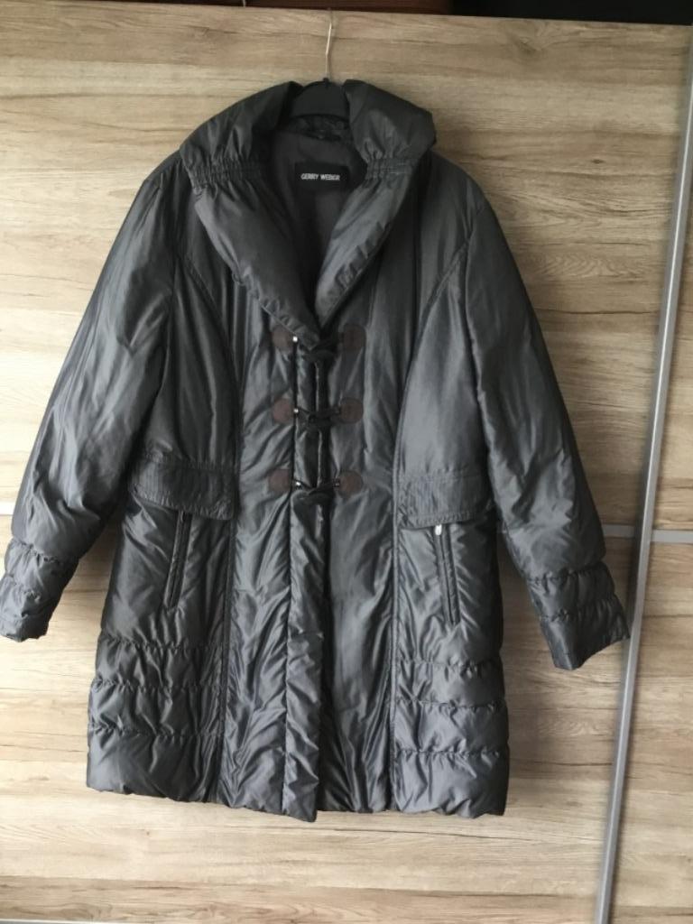 Veste longue en duvet pour femme, Taille 42/44 (L), Gris, Enlèvement ou Envoi, Comme neuf