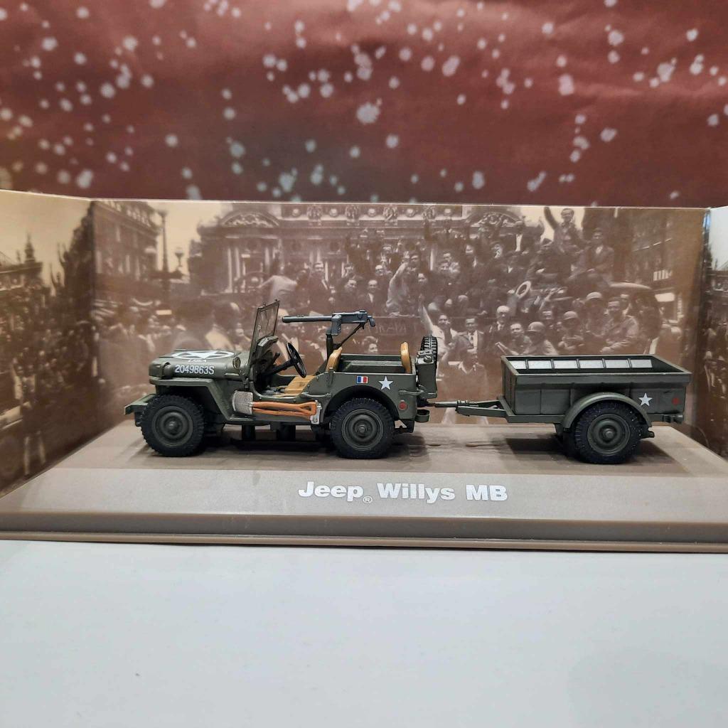 Jeep Willys MB 2e DB 1/43, Ophalen of Verzenden, Zo goed als nieuw, Auto's