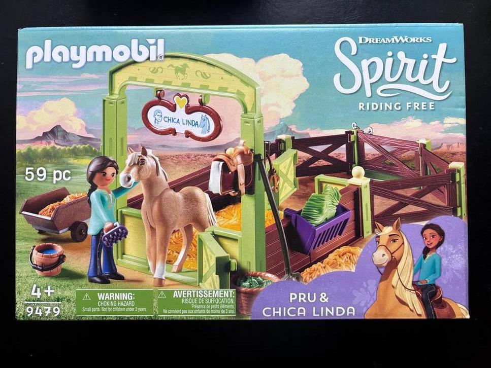 Playmobil Spirit Paard + stal, Ophalen, Zo goed als nieuw, Complete set
