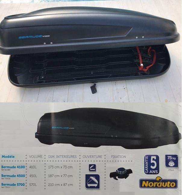 Coffre de toit à louer 410L / 450L / 570L (Ski), Enlèvement, Comme neuf