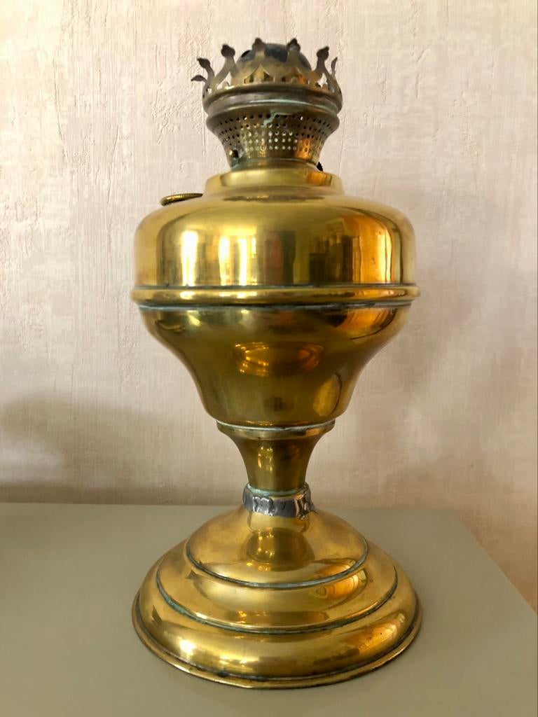 Petroliumlamp zonder glas, Antiek en Kunst, Ophalen