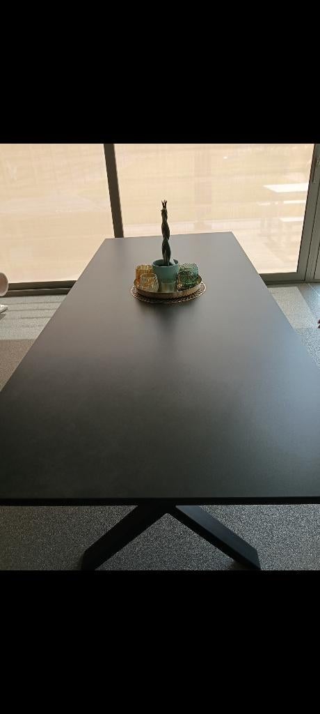 Keramische eettafel 1000*2400 Nibema met metalen onderstel, Huis en Inrichting, Tafels | Eettafels, Ophalen