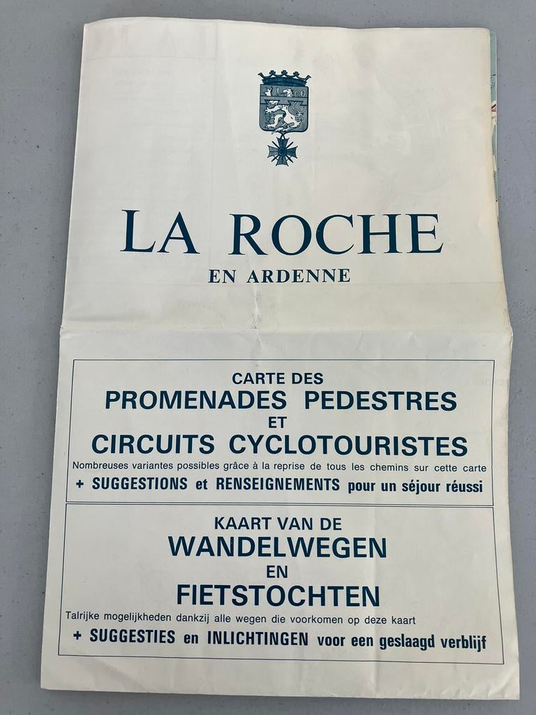 VINTAGE Stadsplan LA ROCHE EN ARDENNE., Ophalen of Verzenden