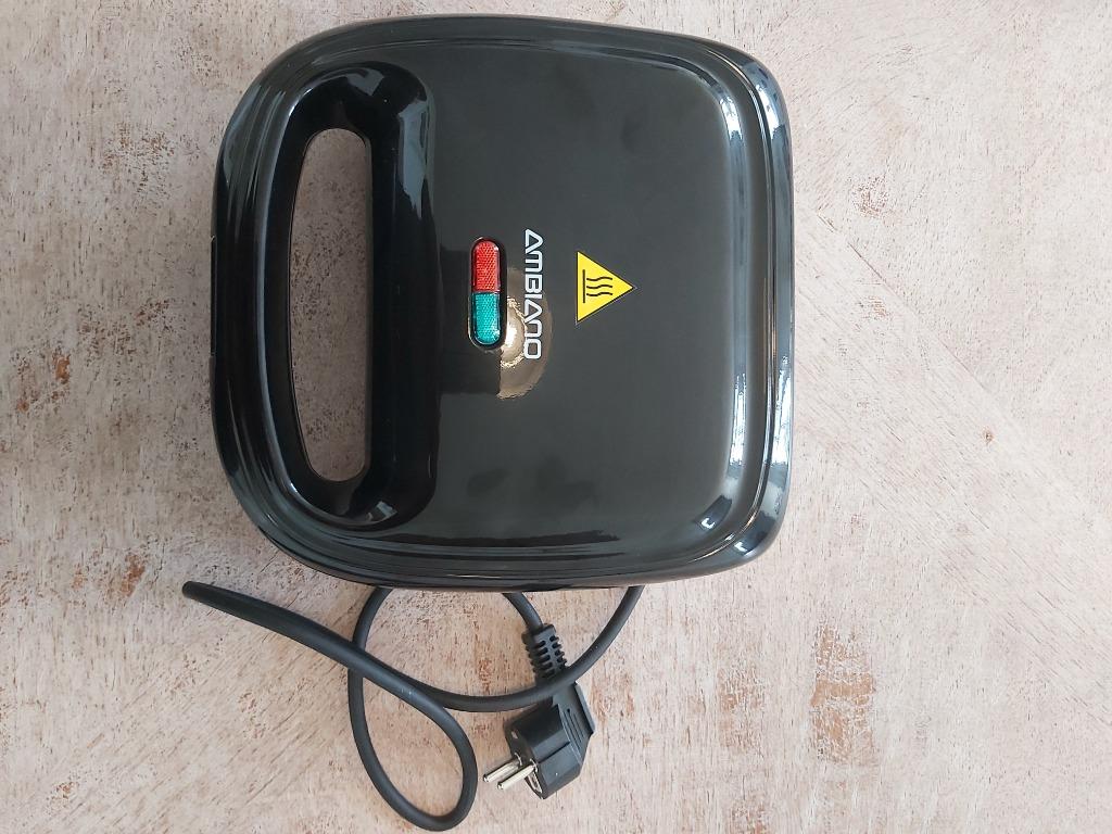 Croque-monsieur toestel Ambiano 750 W klein, Ophalen of Verzenden, Uitneembare platen, Nieuw