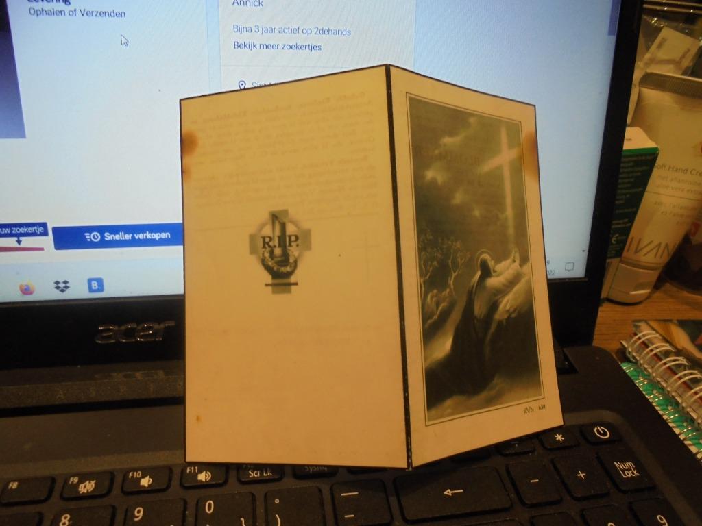 dp Jan Frans Blommaert, Collections, Enlèvement ou Envoi, Image pieuse