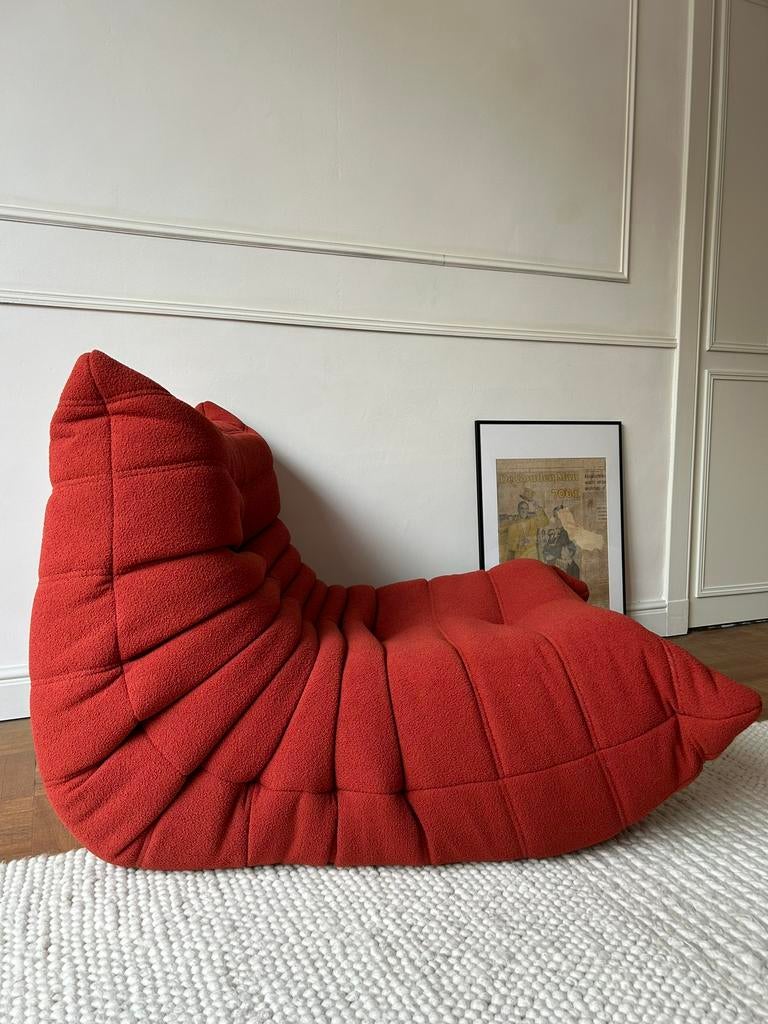 Modulaire sofa rood bouclé, Ophalen, Nieuw, Eenpersoons