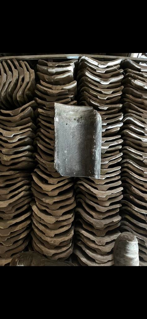 OudHollandse/boomse dakpannen (grote partij), Enlèvement, Utilisé, Bleu, Tuiles