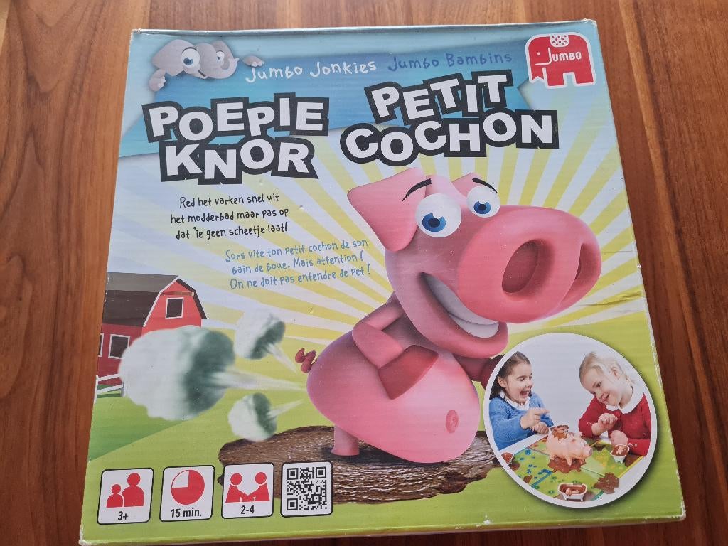 Poepie knor - petit cochon - gezelschapsspel - 3-6 jaar, Kinderen en Baby's, Speelgoed | Educatief en Creatief, Ophalen of Verzenden