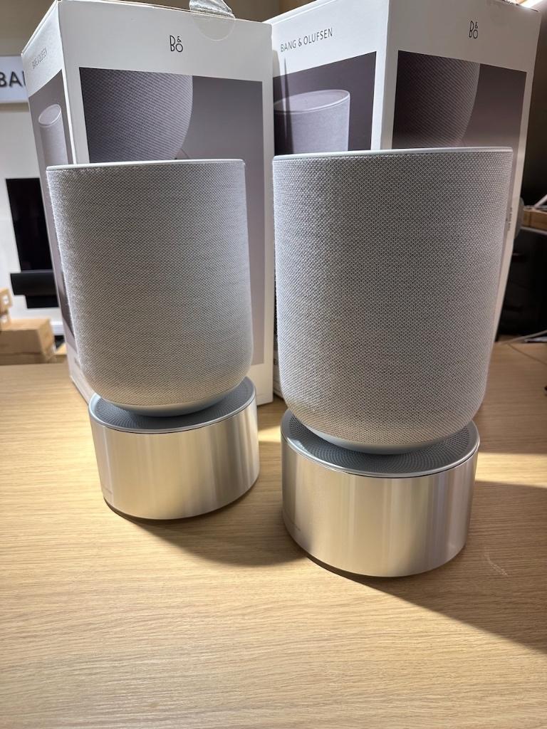 2x Bang & Olufsen Beosound Balance Alu GVA EX DEMO B&O, Audio, Tv en Foto, Info@bang-olufsen.dk, Zo goed als nieuw, 120 watt of meer
