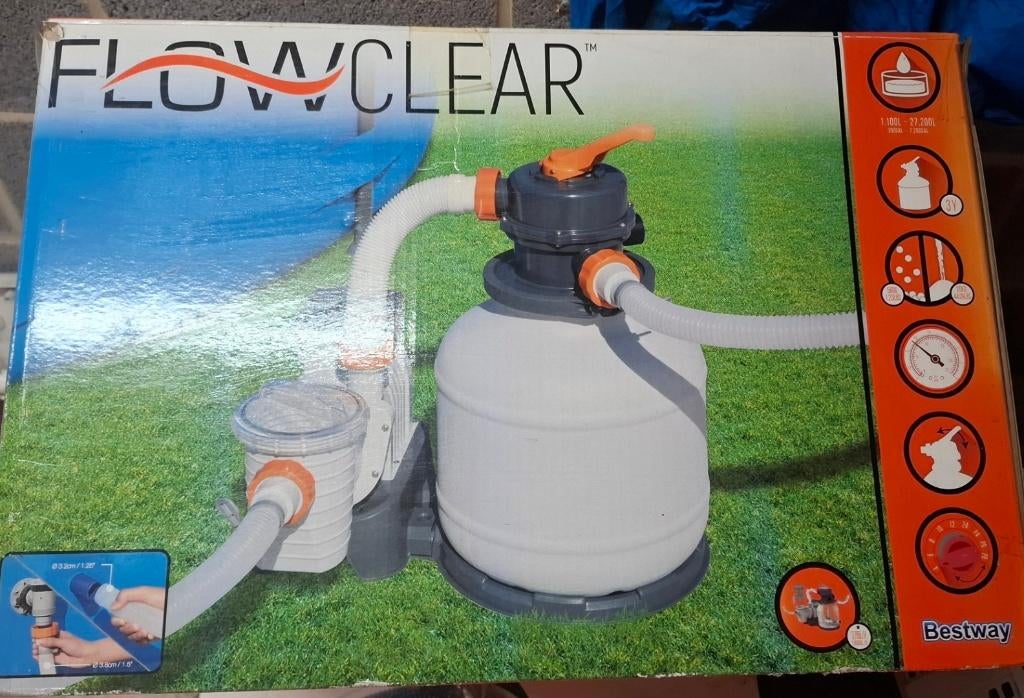 Pompe pour pool avec filtre sable, Enlèvement, Utilisé, Pompe
